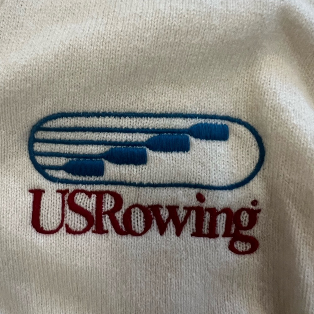 Rowing Blazers US Rowing Sweater, Ivory, Medium - Picture 3 of 5